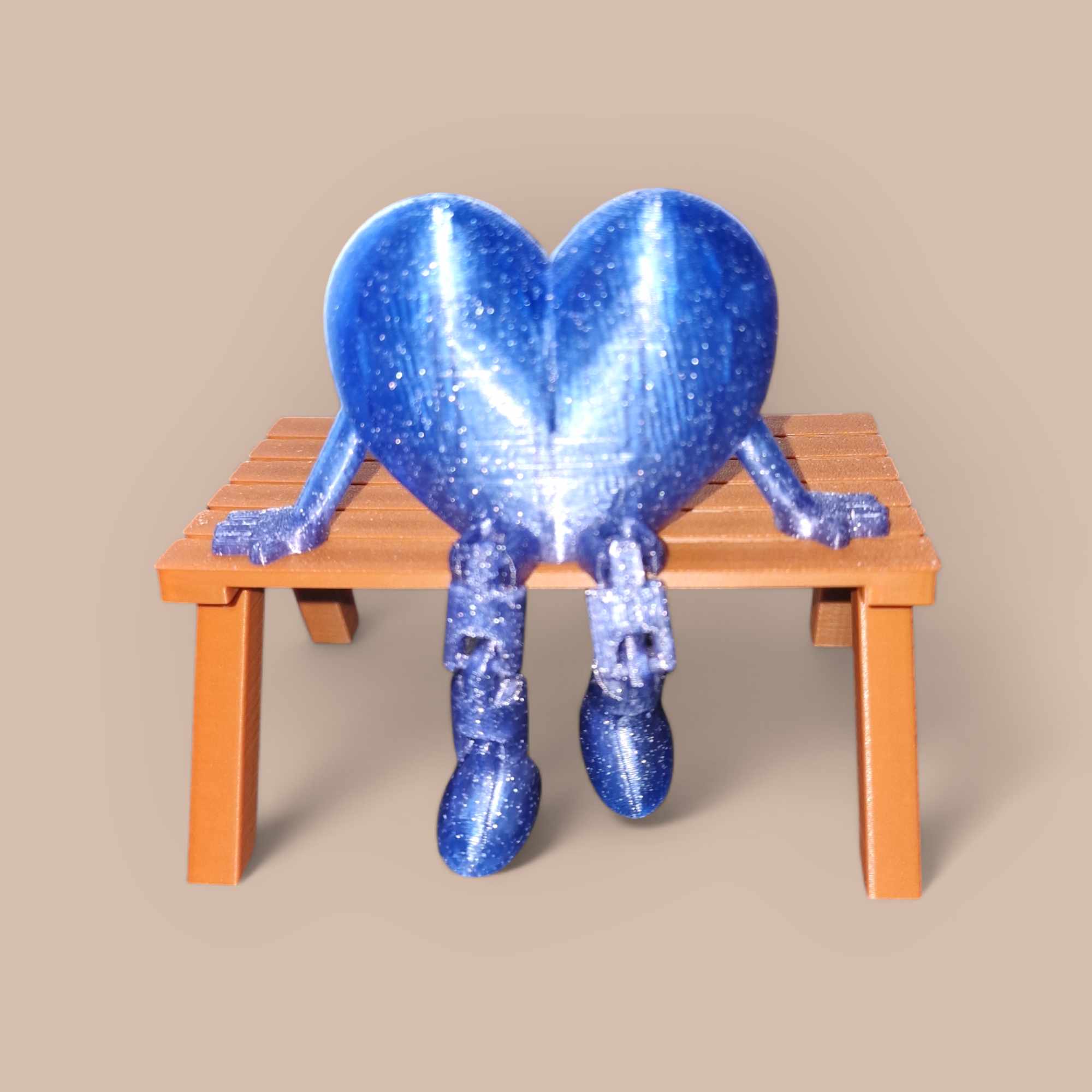 Articulated Heart Buddy 3D STL Model