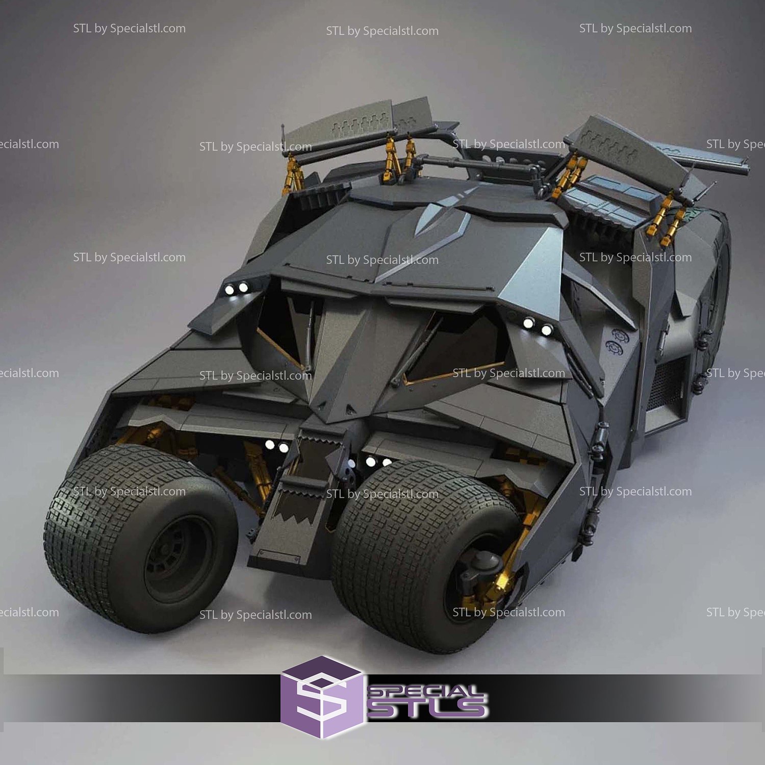 The Tumbler Dark Knight Batmobie 3D Printer Files STL Model — view 2