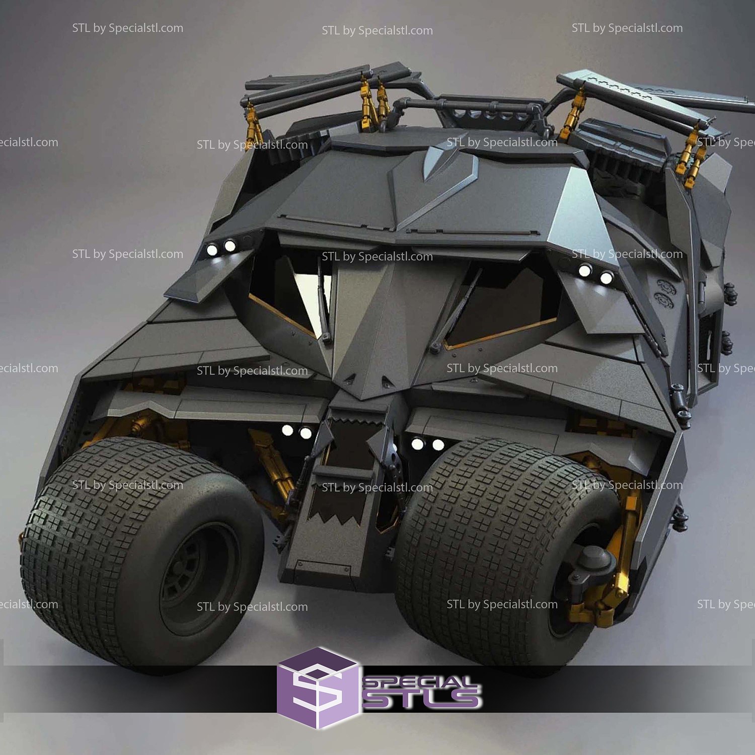 The Tumbler Dark Knight Batmobie 3D Printer Files STL Model — view 5