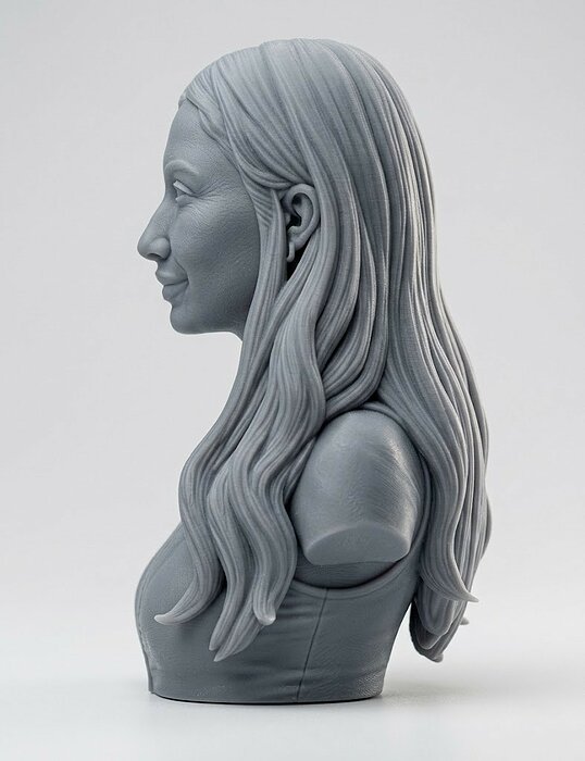 Lily Phillips bust 3D STL Model — view 5