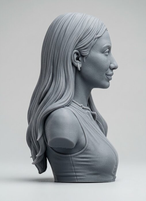 Lily Phillips bust 3D STL Model — view 7
