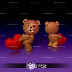 Basic STL Collection - Teddy Valentines 3D Model