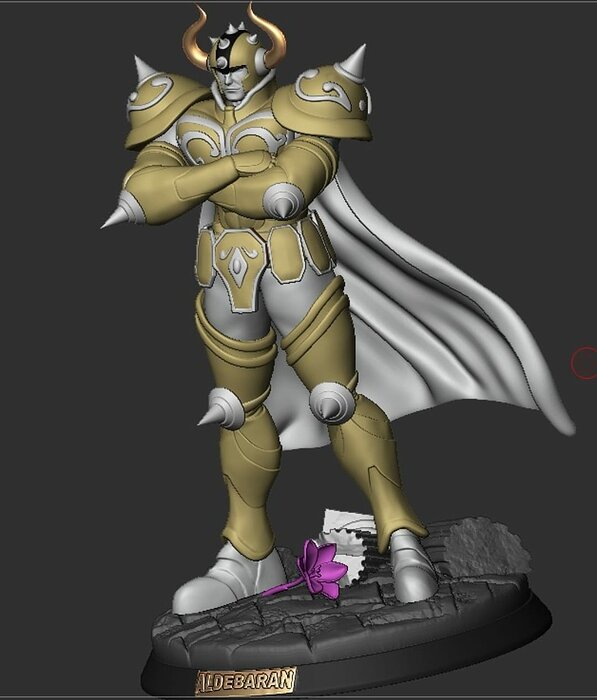 Saint Seiya Aldebaran Touro - Taurus 3D STL Model — view 2