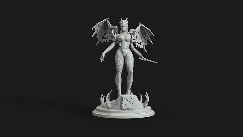 queen of pain dota 2 3D STL Model