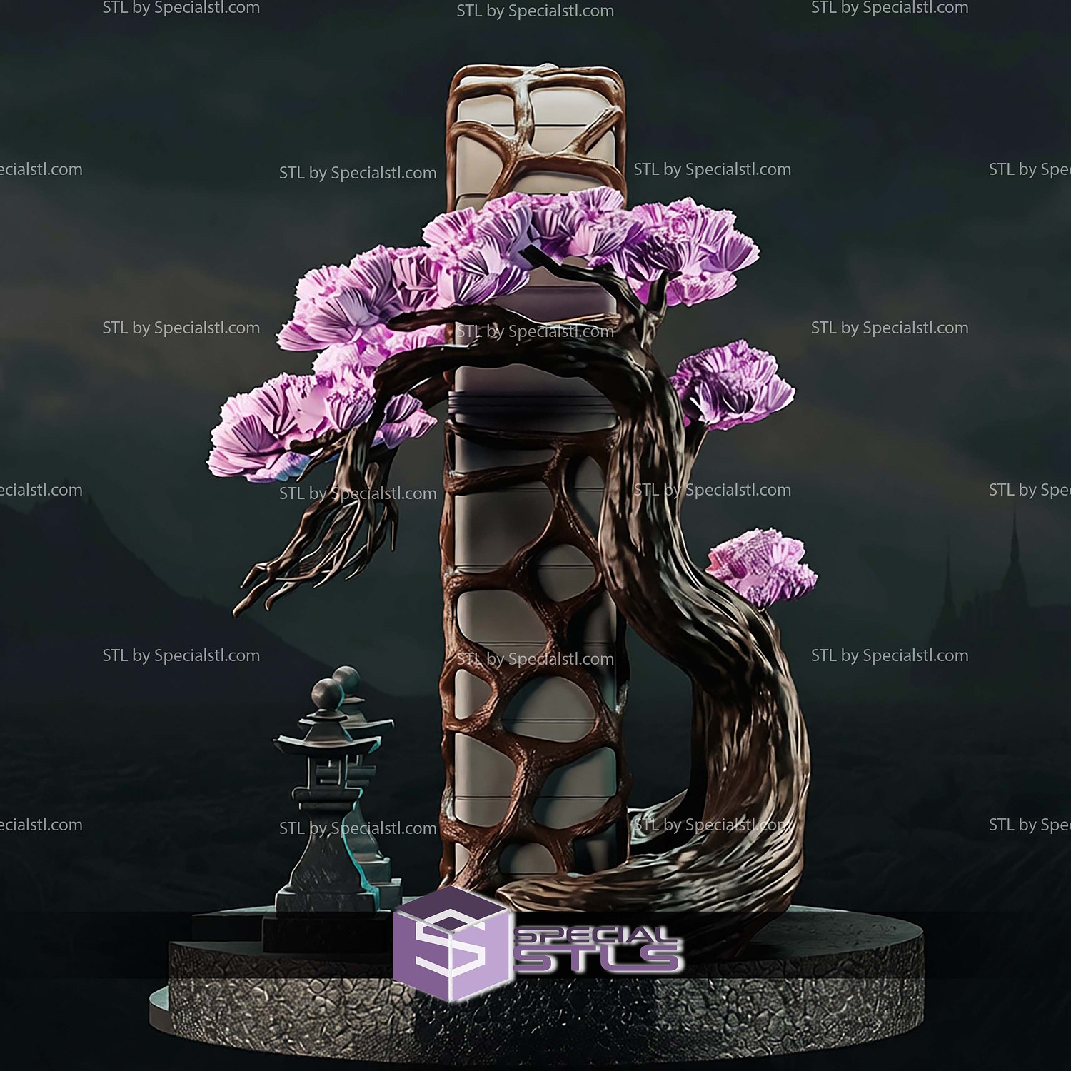 Portal Gate Phone Holder STL Files 3D Model — view 3