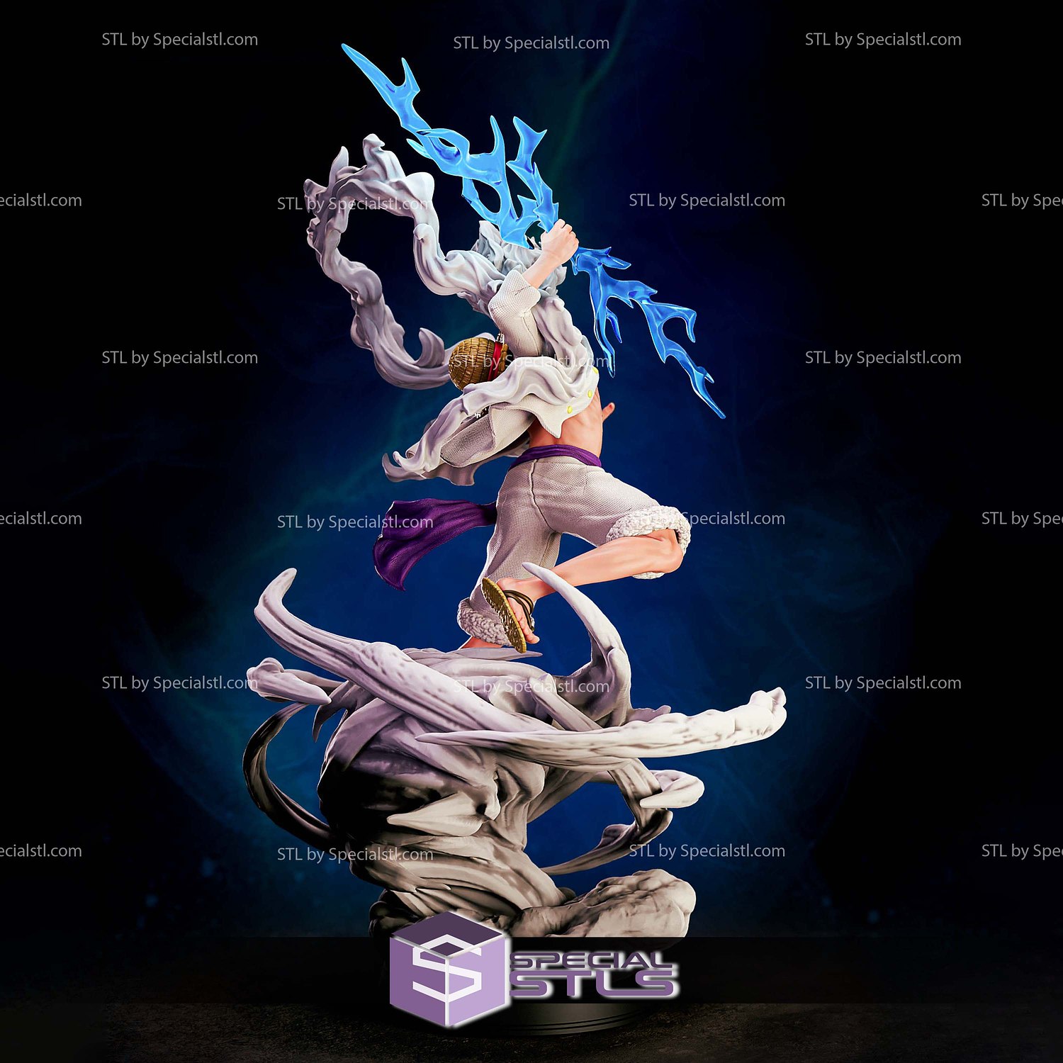 Luffy Gear 5 Sun God 3D Printer Files STL Model — view 2