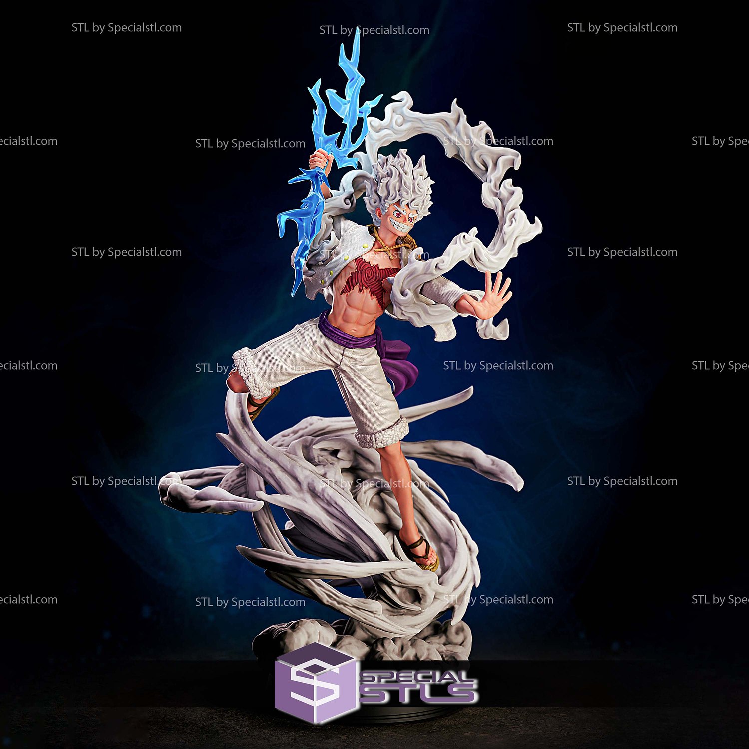 Luffy Gear 5 Sun God 3D Printer Files STL Model — view 3