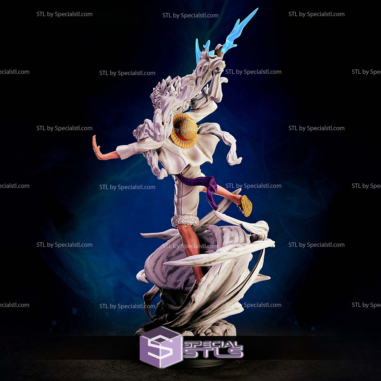 Luffy Gear 5 Sun God 3D Printer Files STL Model — view 4