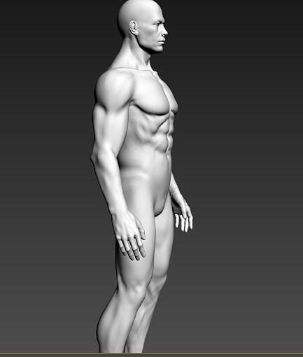 male character 3D MAX Model — view 2