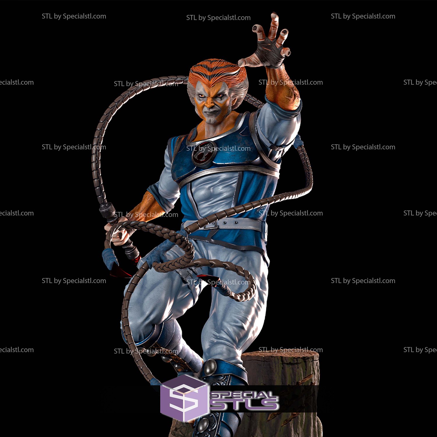 Tygra Bolo Whip Thundercats STL Files 3D Model — view 2