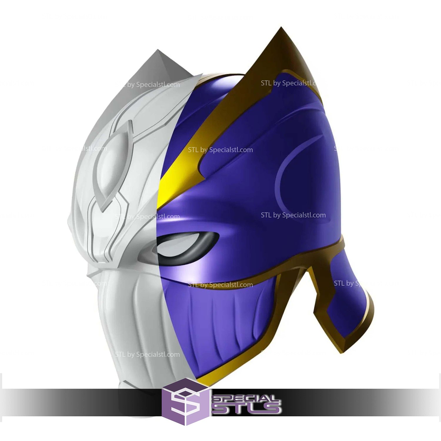 Cosplay STL Files Black Panther Marvel Capcom Helmet 3D Model — view 2