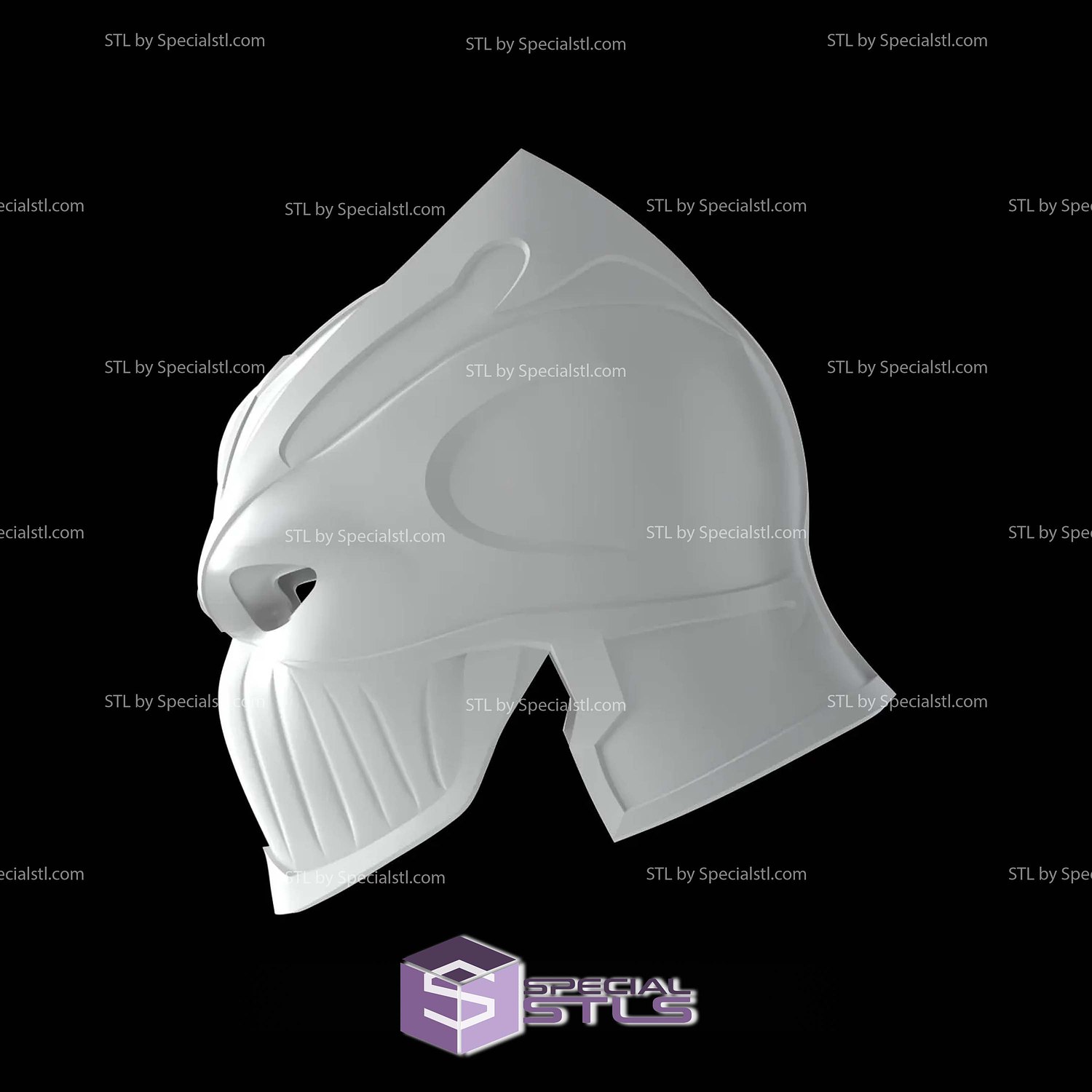 Cosplay STL Files Black Panther Marvel Capcom Helmet 3D Model — view 3
