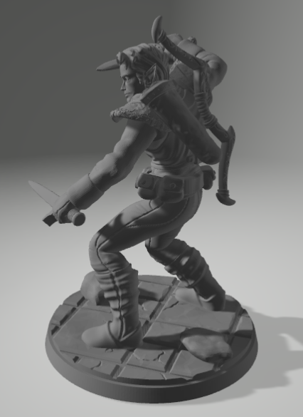 Drow Rogue.stl 3D Model