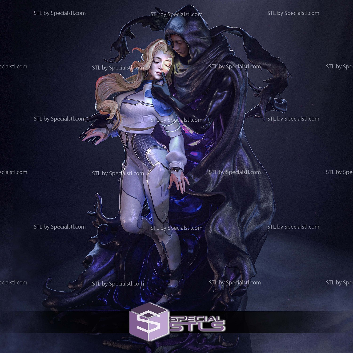 Cloak Dagger Marvel Rivals 3D Printer Files STL Model — view 2