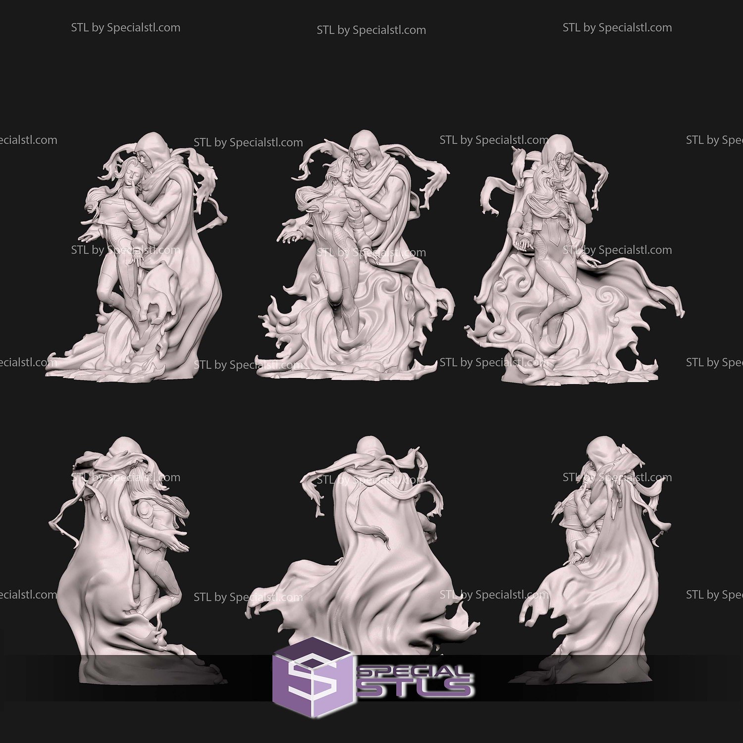 Cloak Dagger Marvel Rivals 3D Printer Files STL Model — view 6