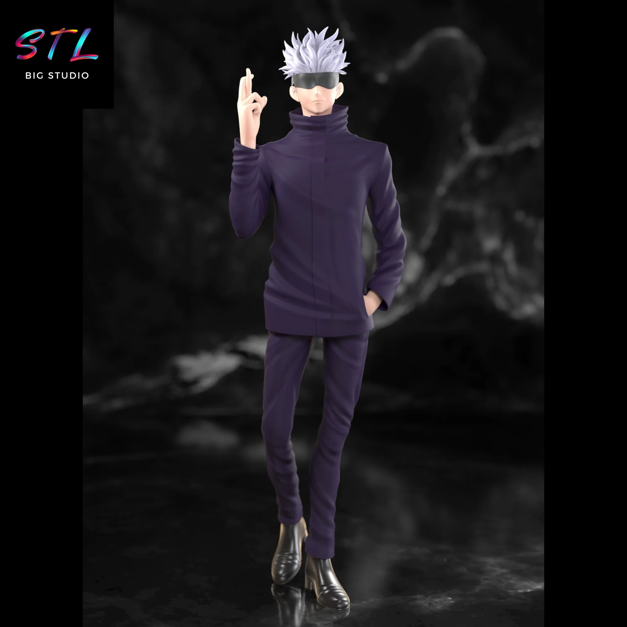 Satoru Gojo STL Figure | 3D Model from Jujutsu Kaisen Model