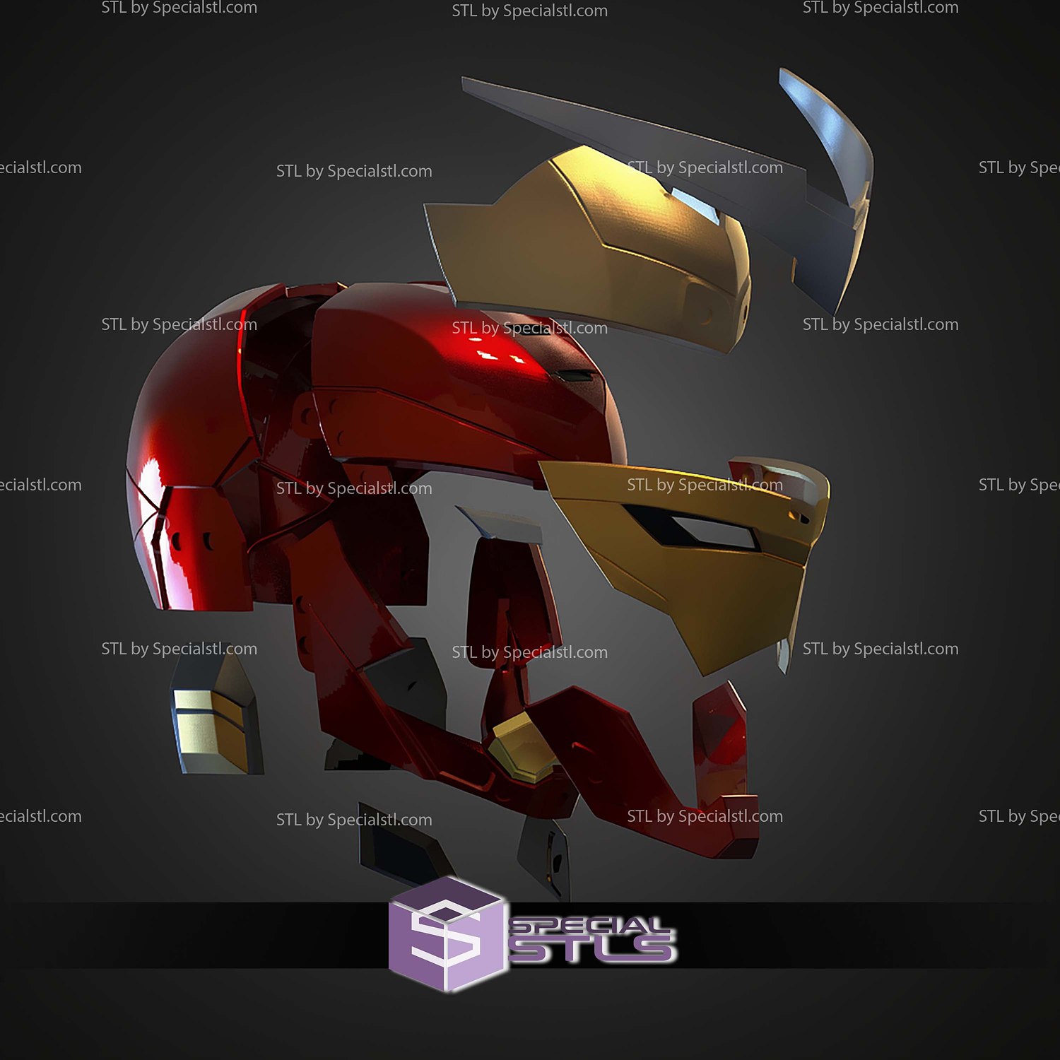 Cosplay STL Files Iron Man Tokon 3D Model — view 3