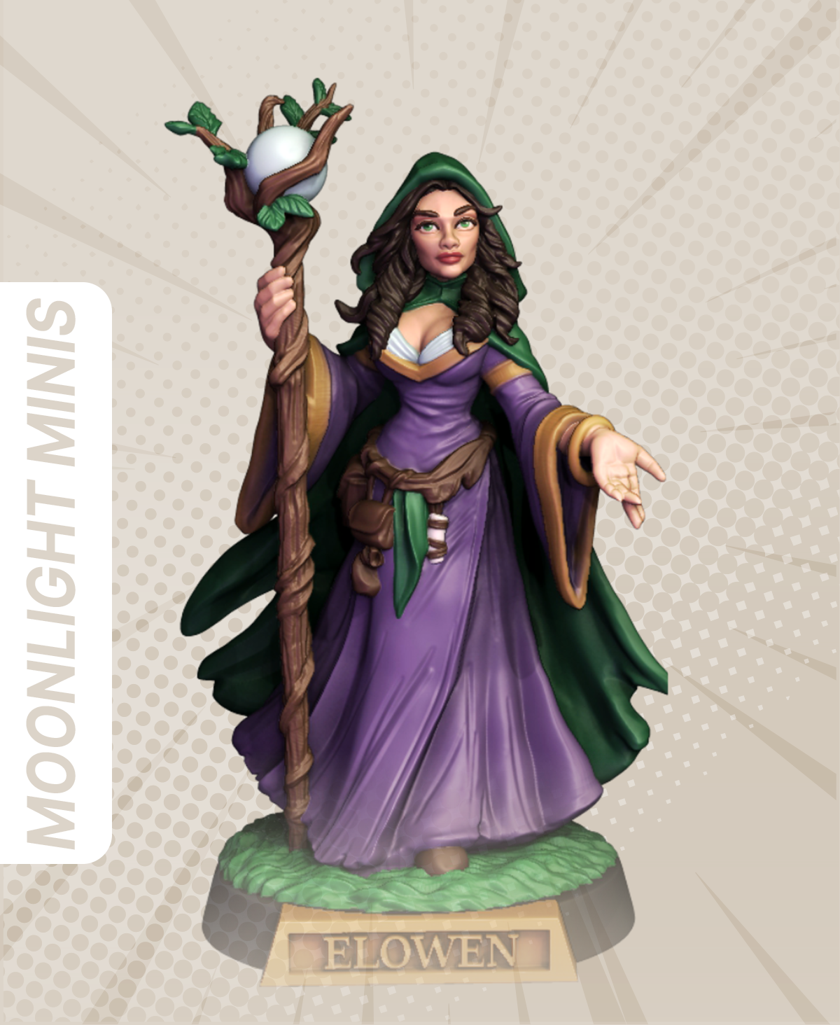 Elowen - Tarot High Priestess 3D STL Model