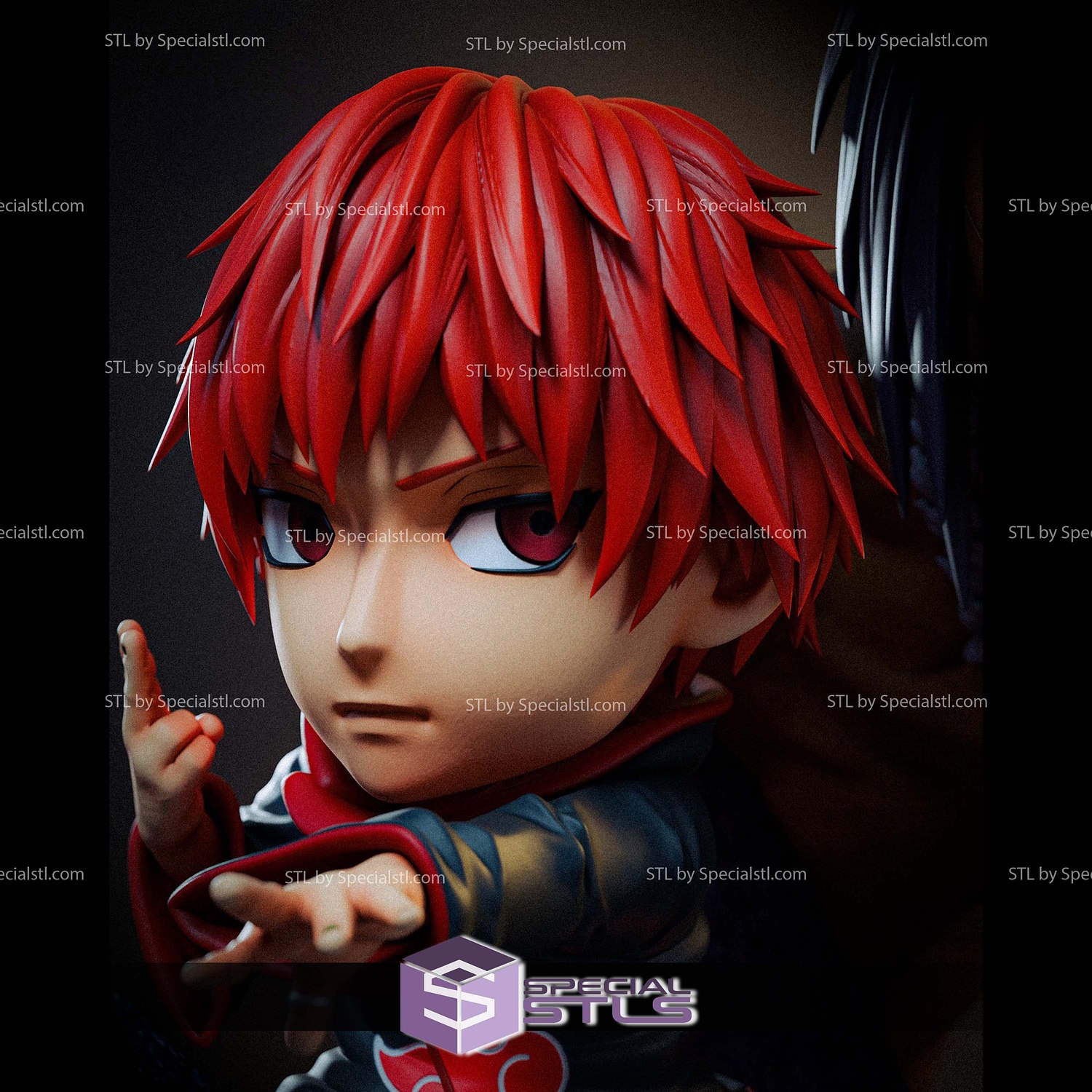 Sasori Naruto Chibi 3D Printer Files STL Model — view 2