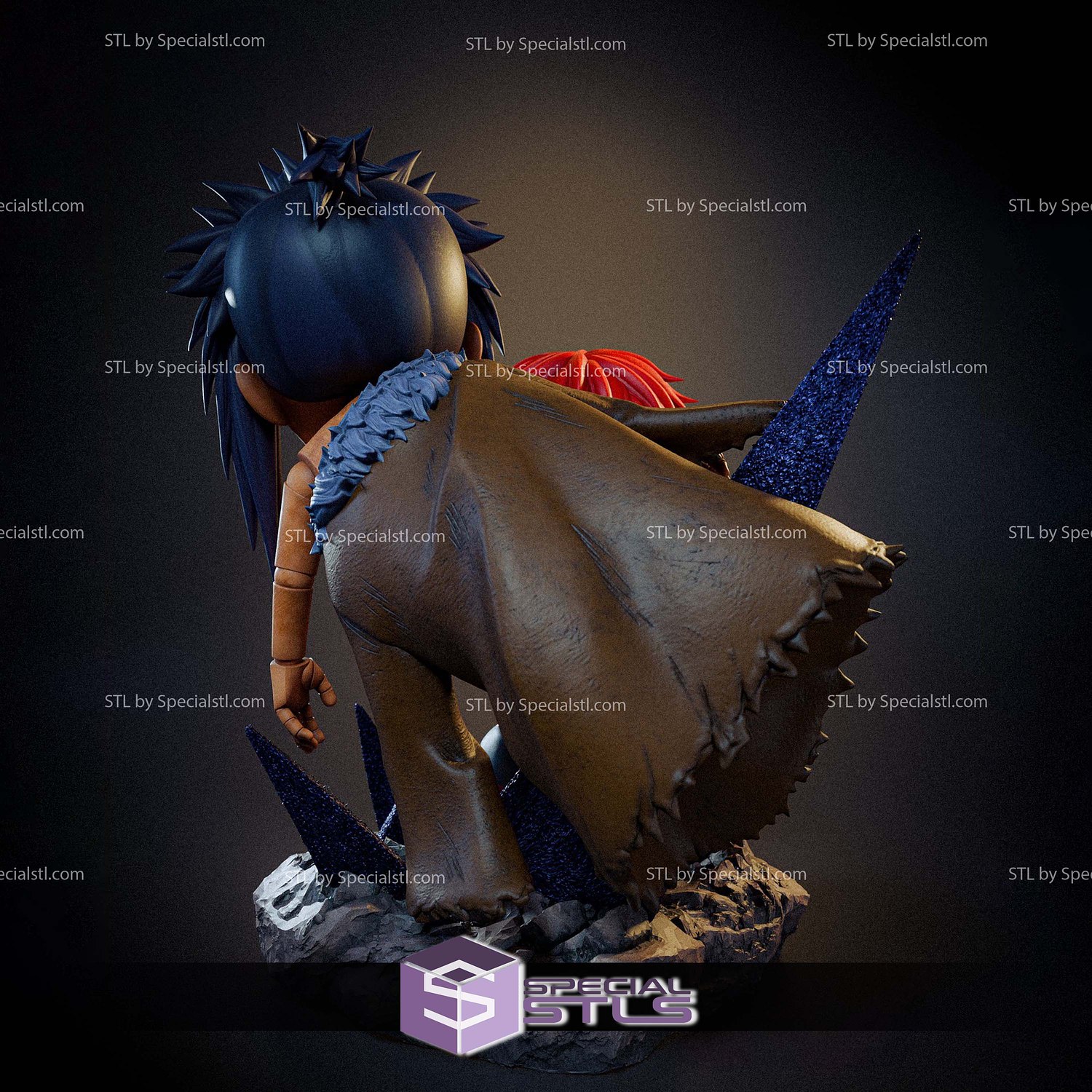 Sasori Naruto Chibi 3D Printer Files STL Model — view 3