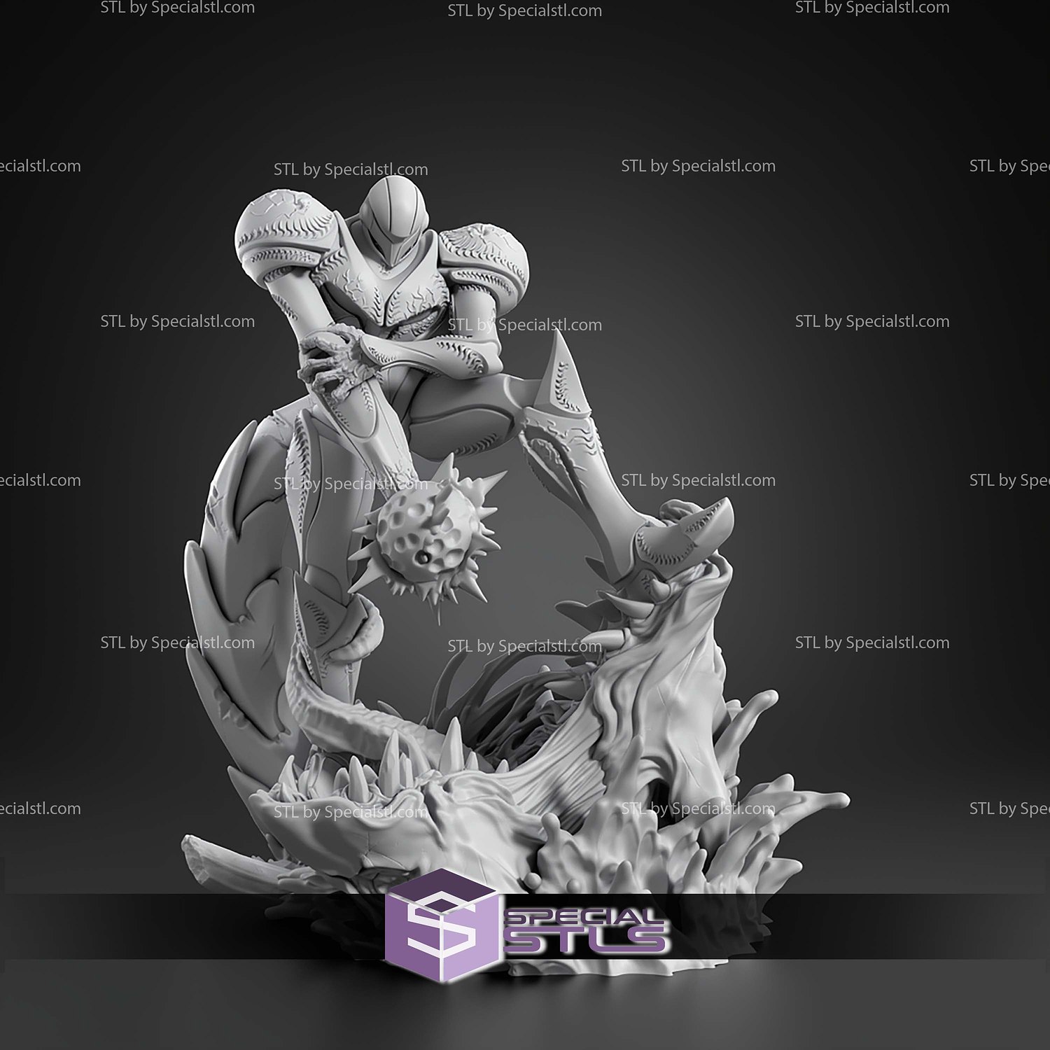 Dark Samus Metroid Prime 192mm STL Files 3D Model — view 6