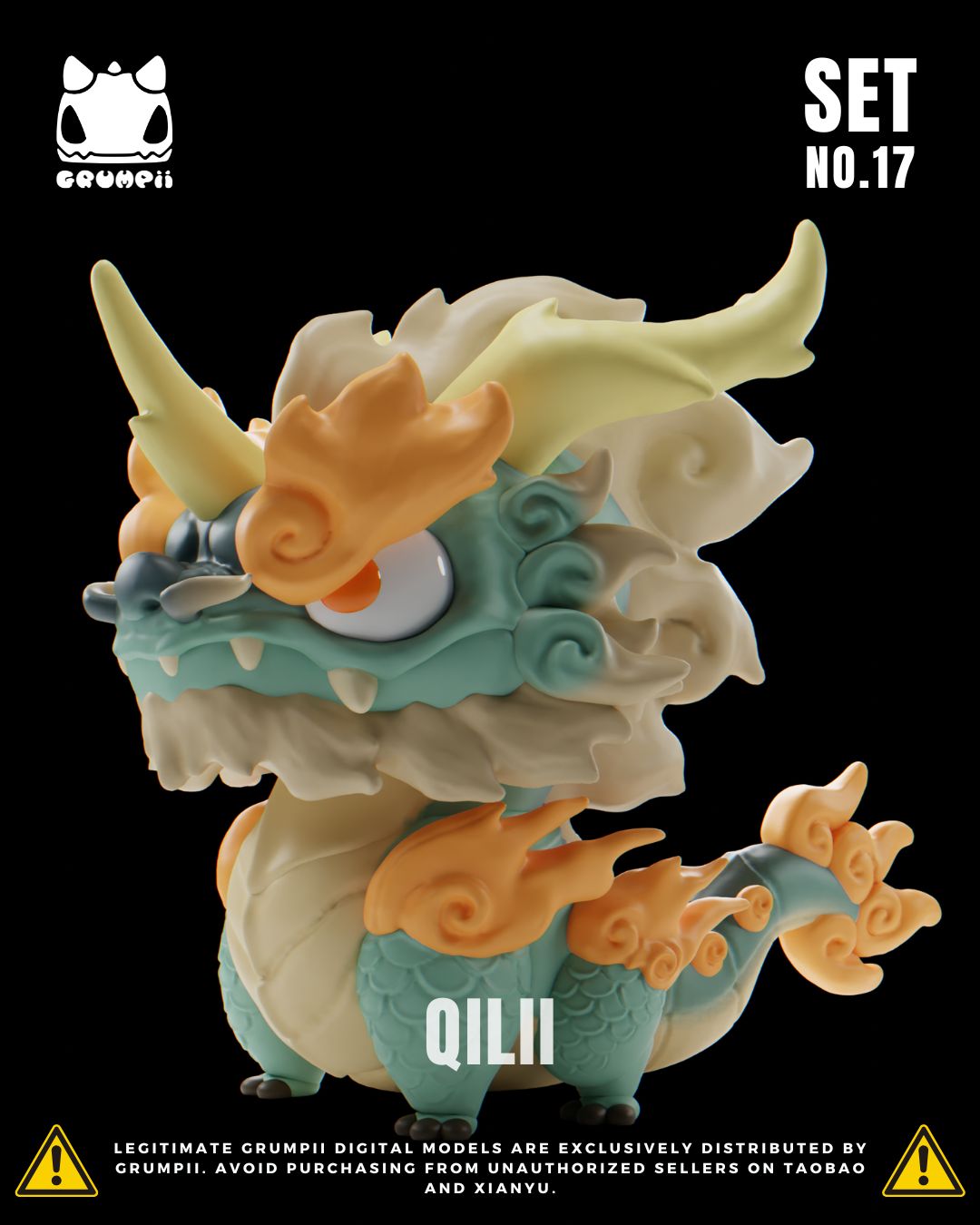 Grumpii 3D Printable Art Toy - Chubbii Series - Set 17 STL Model
