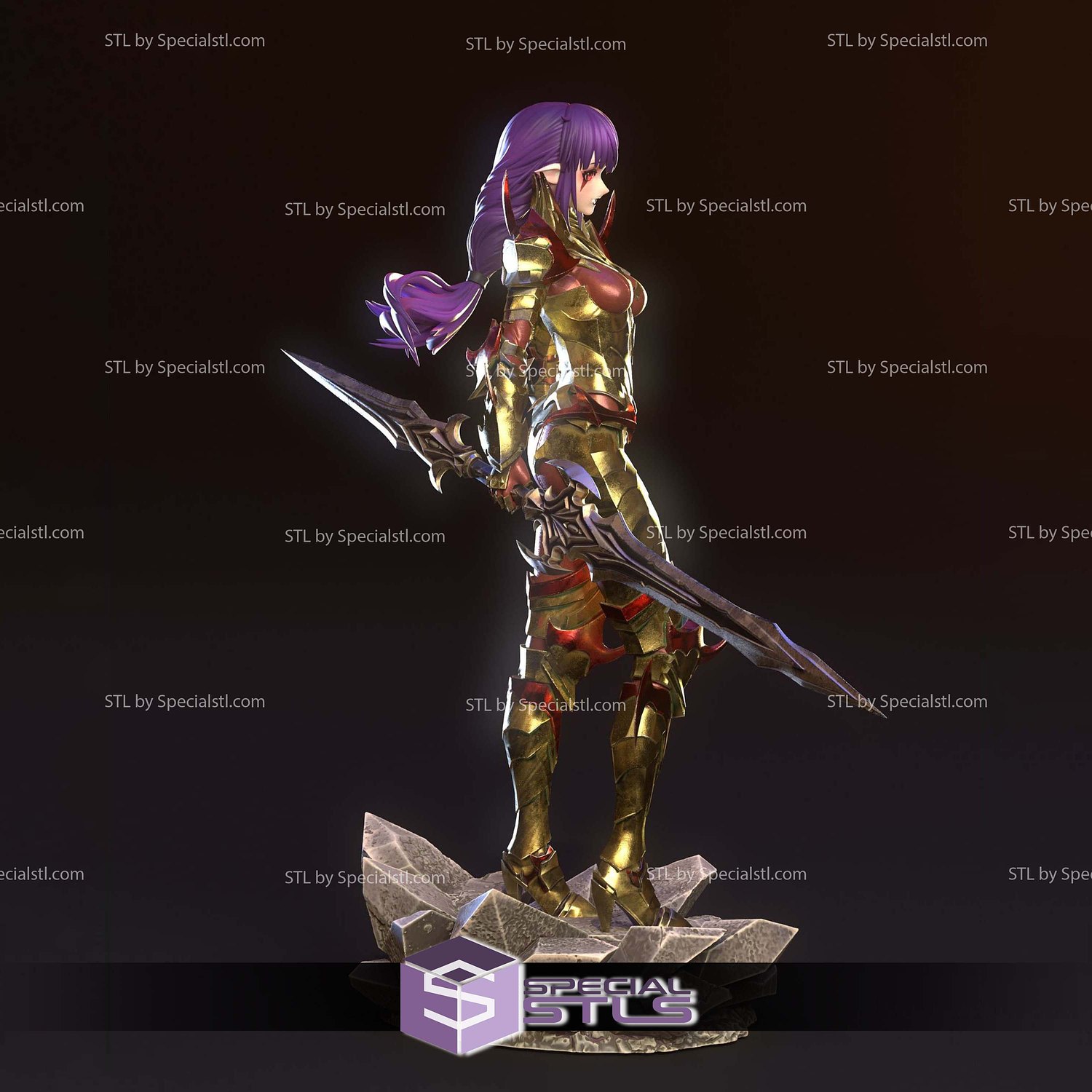 Esil Armor Solo Leveling STL Files 3D Model — view 2