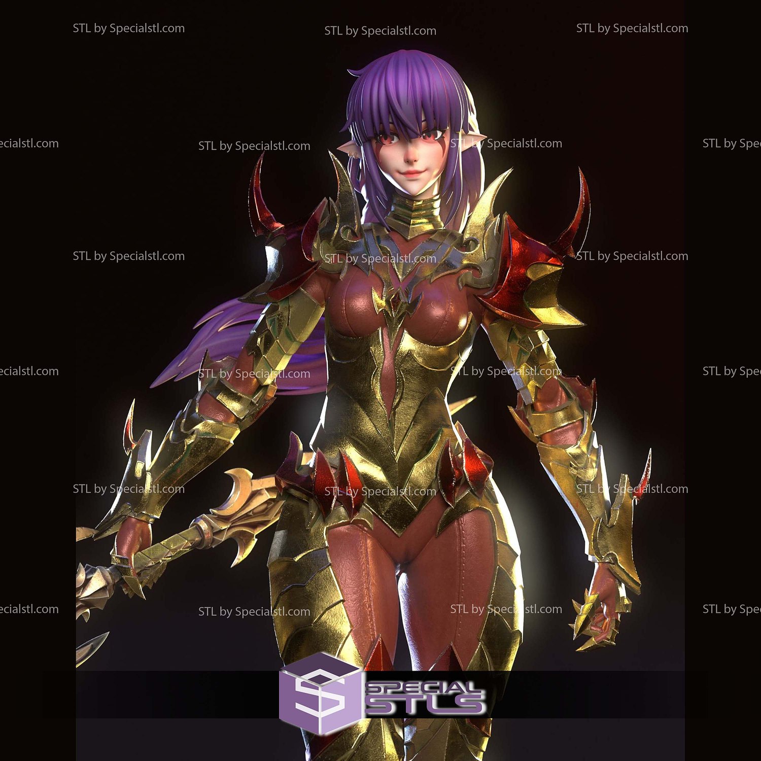 Esil Armor Solo Leveling STL Files 3D Model — view 5