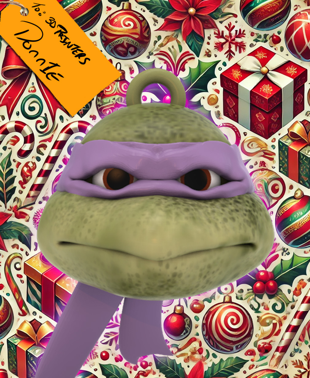 1990 Donatello Christmas Ornament 3D 3MF Model
