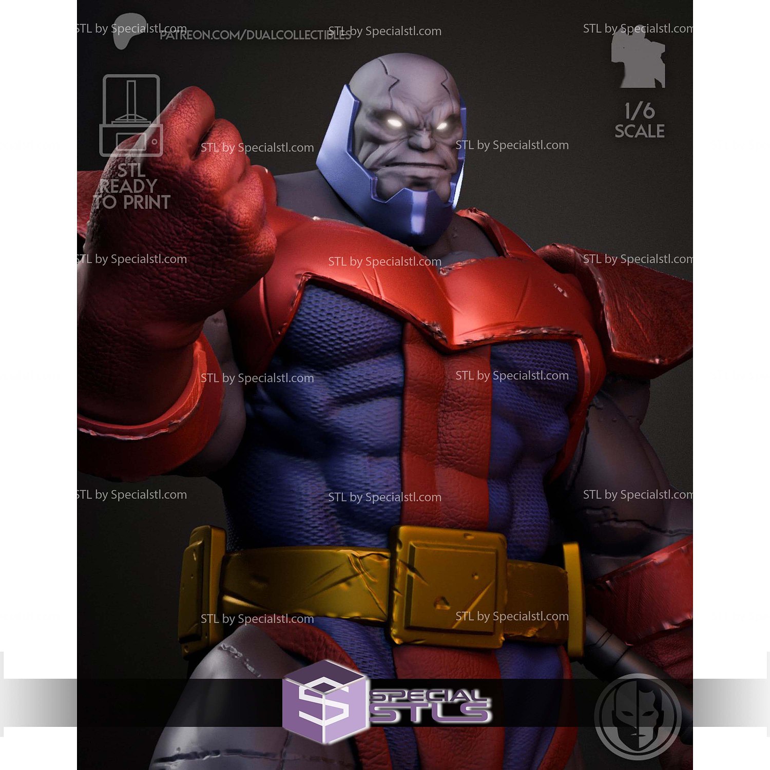 Terrax the Tamer Villains 3D Printer Files STL Model — view 2
