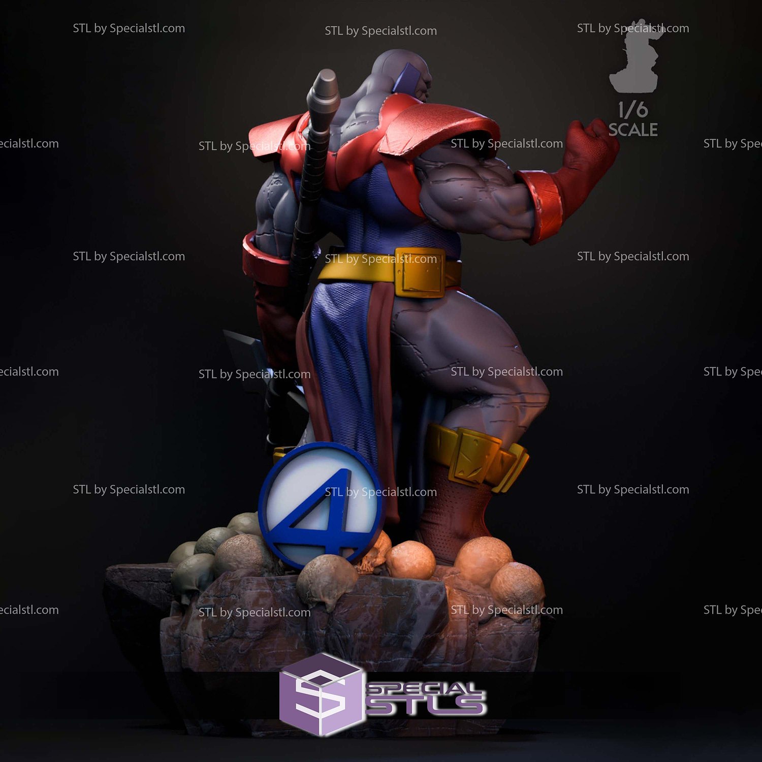 Terrax the Tamer Villains 3D Printer Files STL Model — view 4