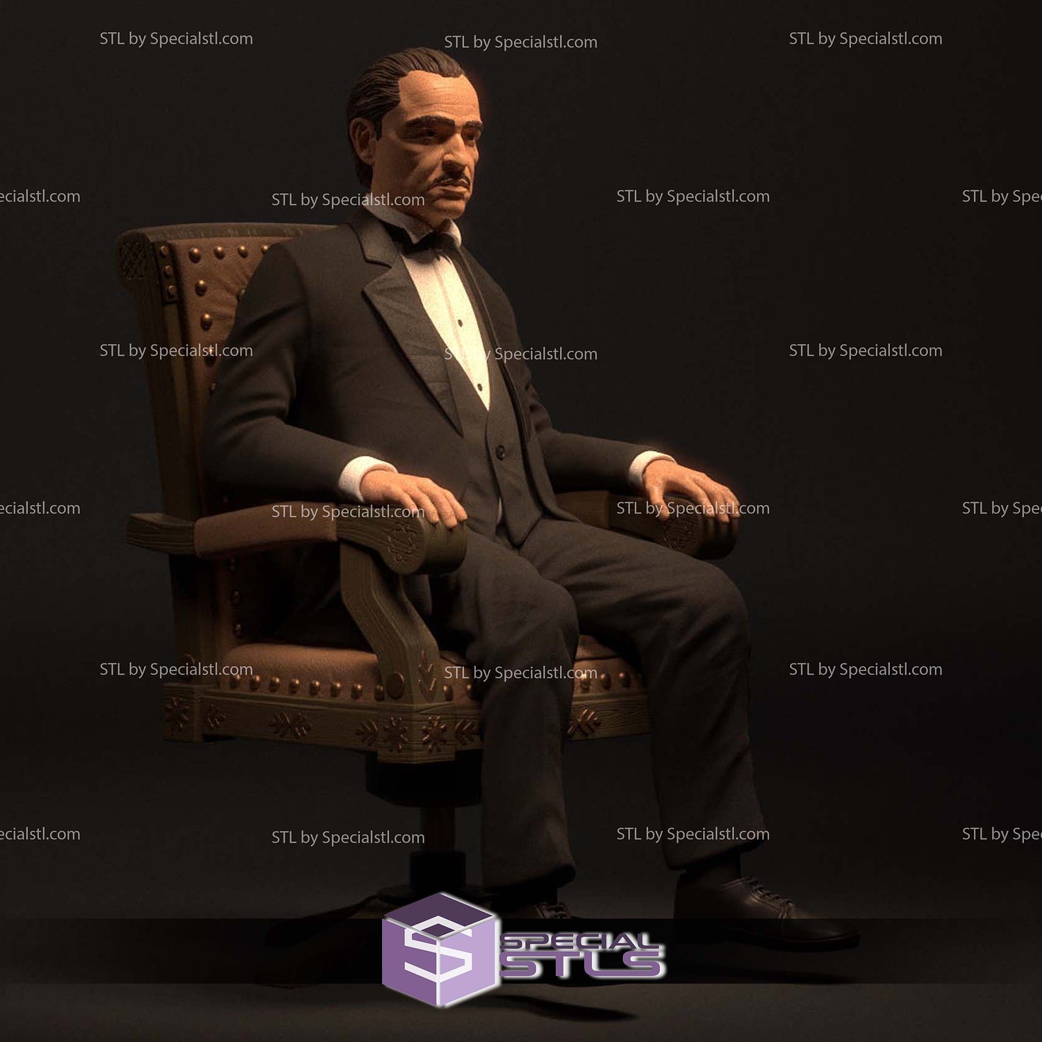 Stylize Godfather Digital STL Files 3D Model — view 2