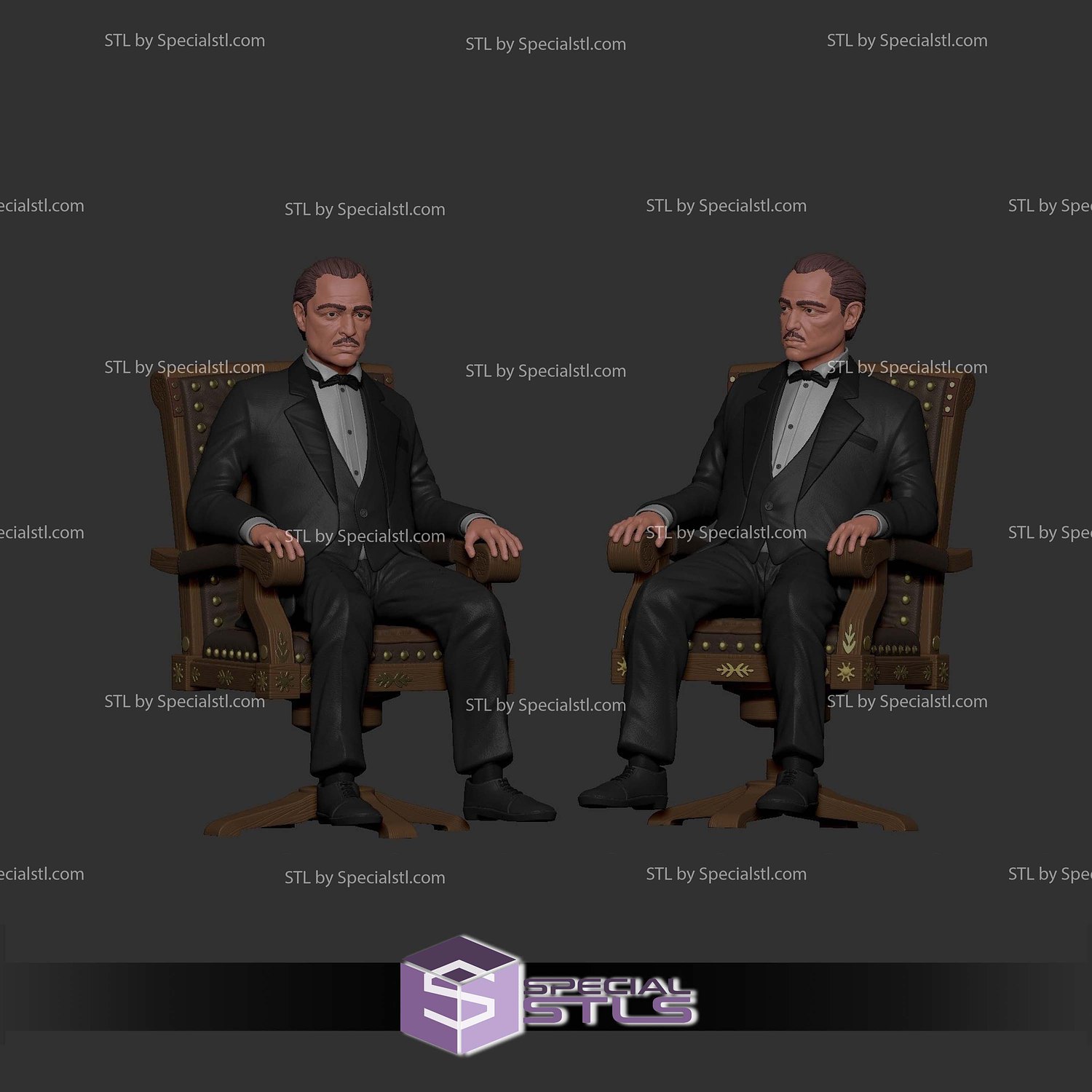 Stylize Godfather Digital STL Files 3D Model — view 5