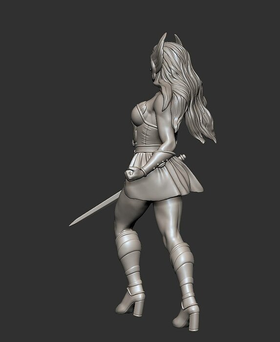 She-Ra 75mm Miniature 3D STL Model — view 2
