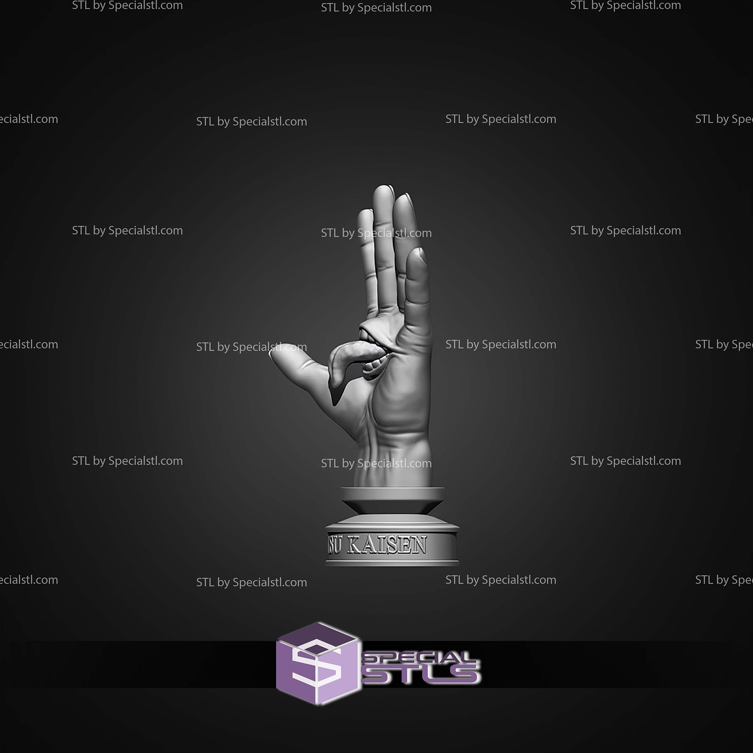 Yuji Itadori Hand STL Files 3D Model — view 4