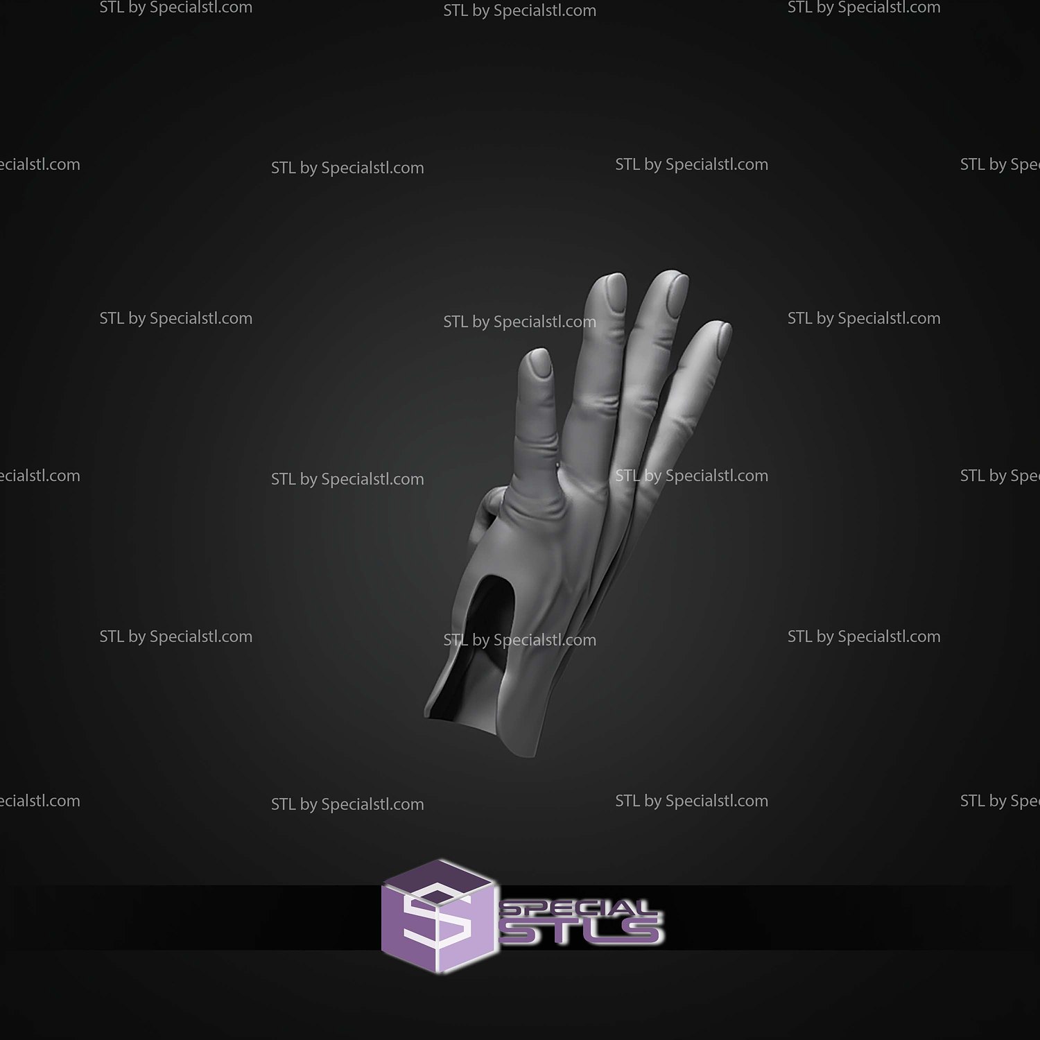 Yuji Itadori Hand STL Files 3D Model — view 6