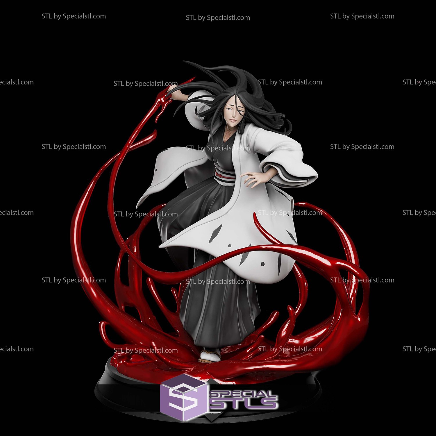 Unohana Retsu Blood 3D Print Files STL Model — view 3