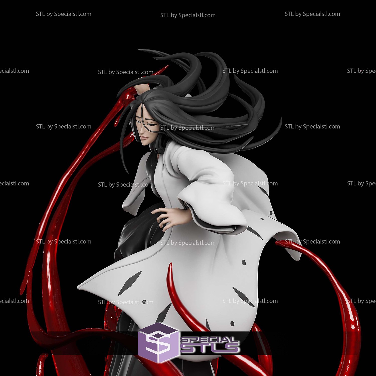 Unohana Retsu Blood 3D Print Files STL Model — view 4
