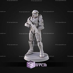 Campaign Evolved Master Chief Pose 1 STL Files 3D Model