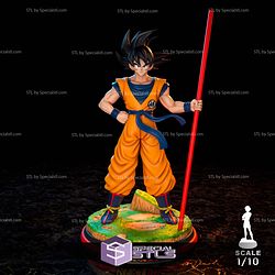 Young Goku STL Files 3D Model