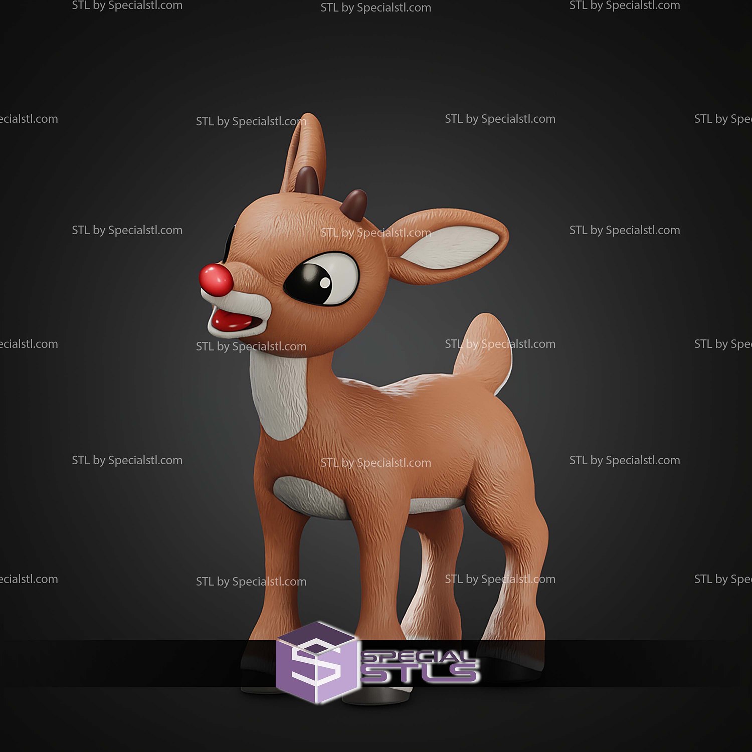 Life Size Rudolph STL Files 3D Model — view 3