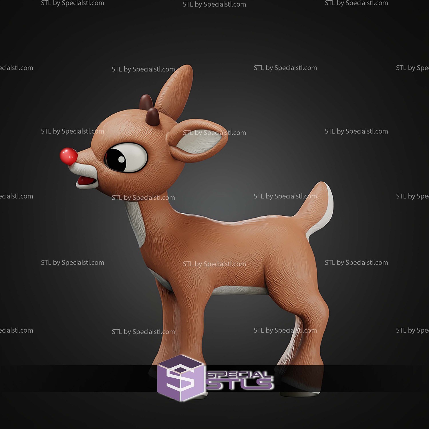 Life Size Rudolph STL Files 3D Model — view 4