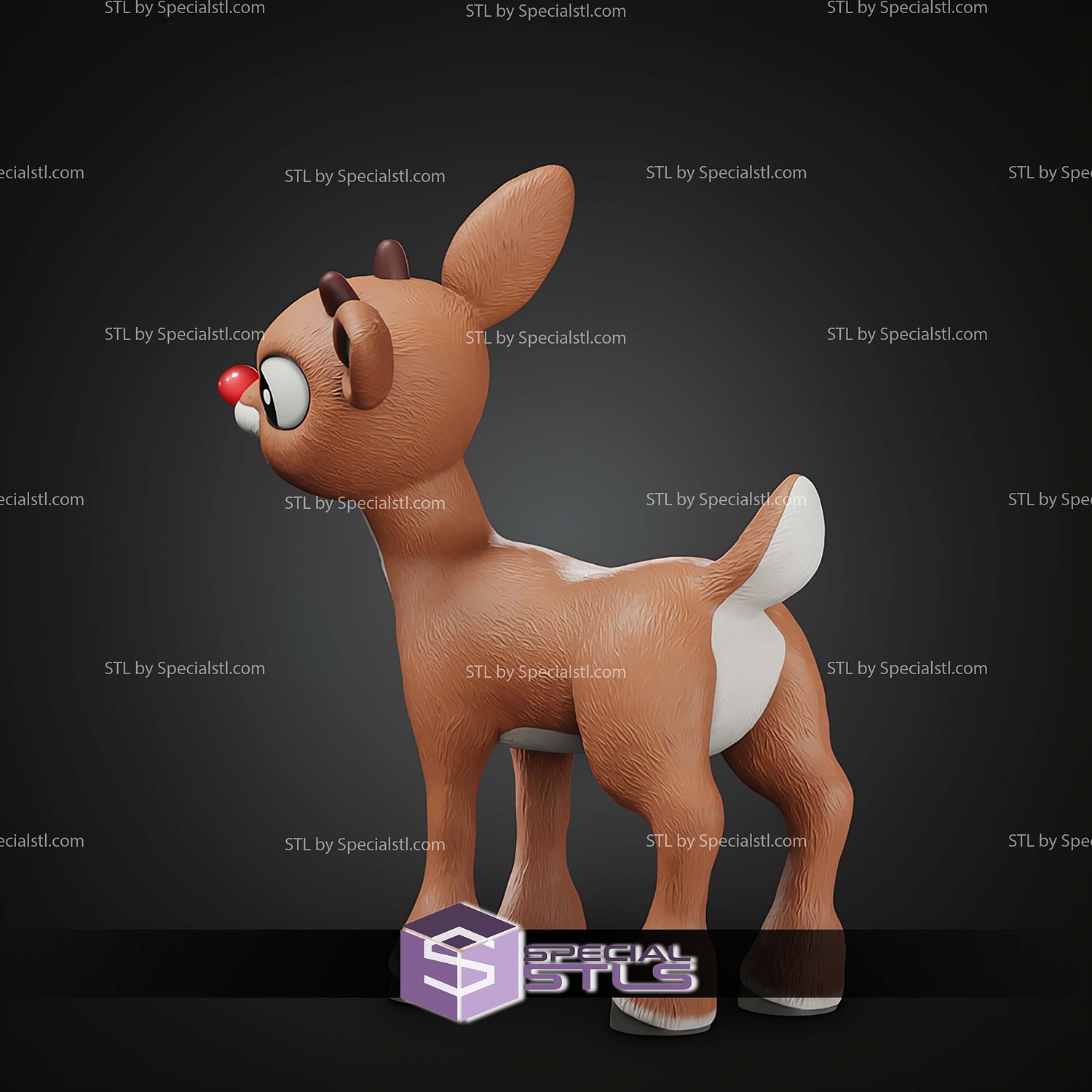 Life Size Rudolph STL Files 3D Model — view 5