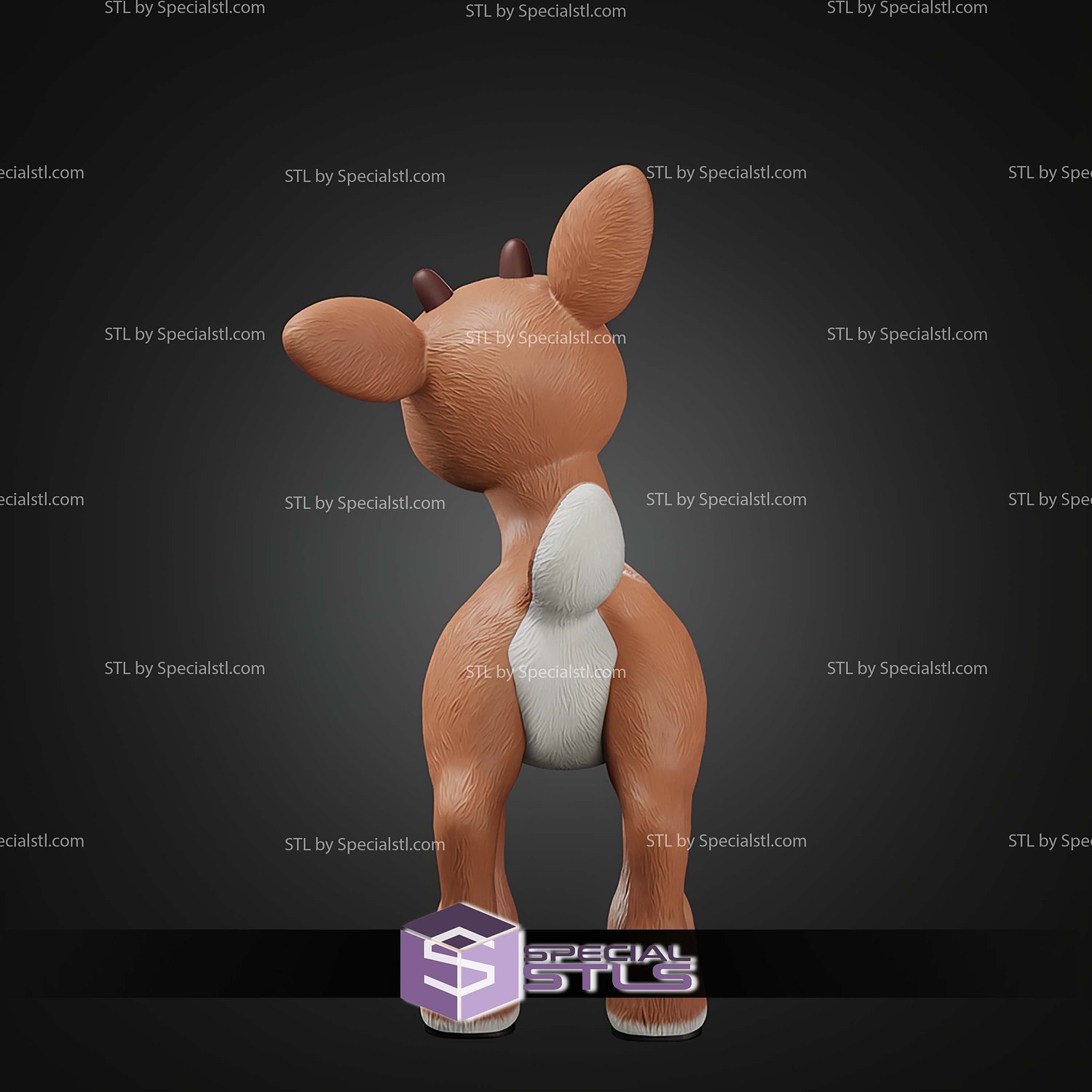 Life Size Rudolph STL Files 3D Model — view 6