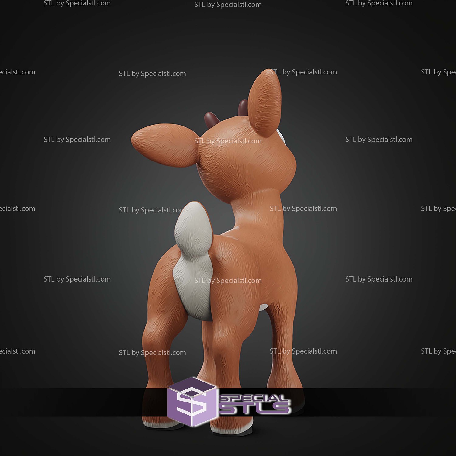 Life Size Rudolph STL Files 3D Model — view 7