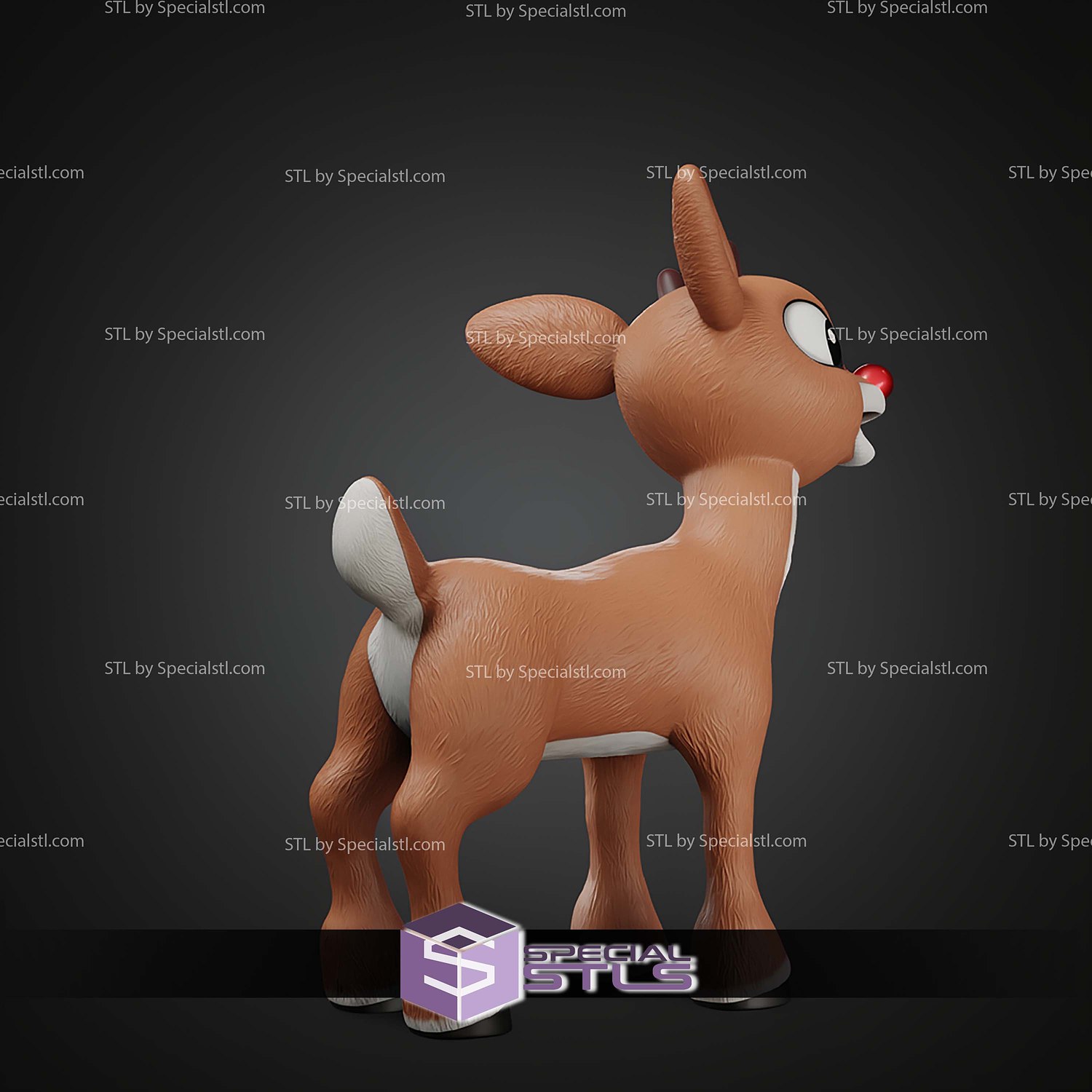 Life Size Rudolph STL Files 3D Model — view 8