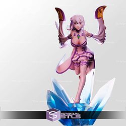 Emilia Dress Re Zero Sculptures 3D Printing STL Model