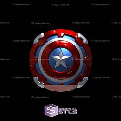 Cosplay STL Files Captain America Shield Marvel Rivals 3D Model
