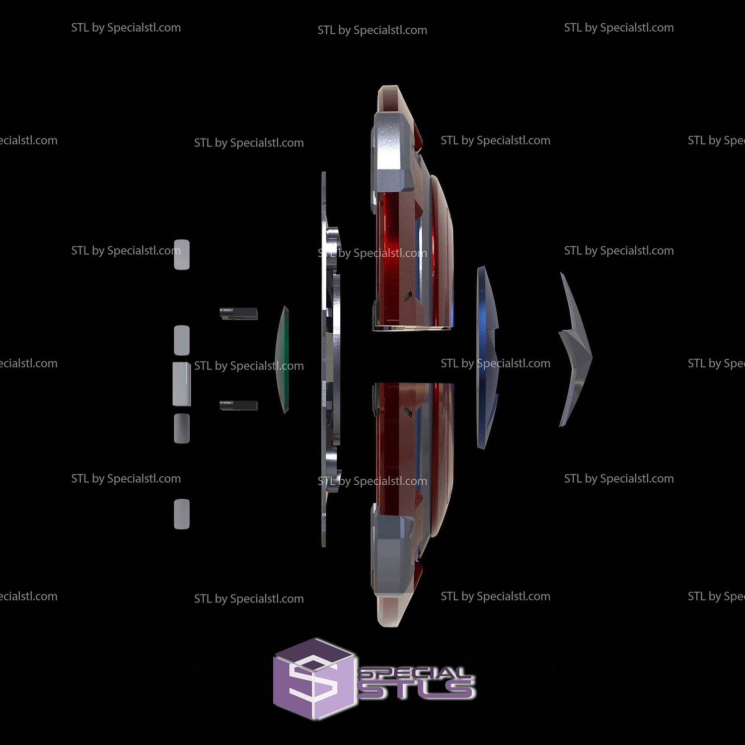 Cosplay STL Files Captain America Shield Marvel Rivals 3D Model — view 3