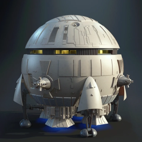 Aries 1B Earth-Moon Shuttle 3D Printer Files | Assembly STL Model